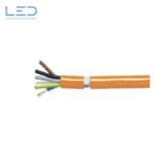 Kabel PUR-PUR 5×2.5mm² 3LNPE orange Fca, Apparatekabel PUR-PUR, Leiter Litze Cu blank, Prüfspannung 2000 V ELDAS®-Nr: 115720526