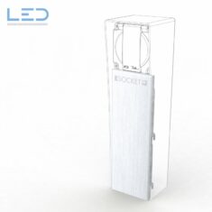 ESOCKET 350 F/H Frontblech aus geschliffenem Edelstahl, Ersatzteil oder für die Umrüstung