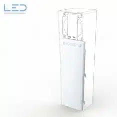 ESOCKET 350 F/H Frontblech aus geschliffenem Edelstahl, Ersatzteil oder für die Umrüstung