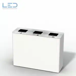 B-IN 3 XXL White Recyclingstation, Wertstoffbehälter für KMU's B-IN 3 XXL White Recyclingstation, Wertstoffbehälter für KMU's, Recycling Behälter 110 Liter, Recycling Bin, Waste Management für Ihr Office, Swiss Made